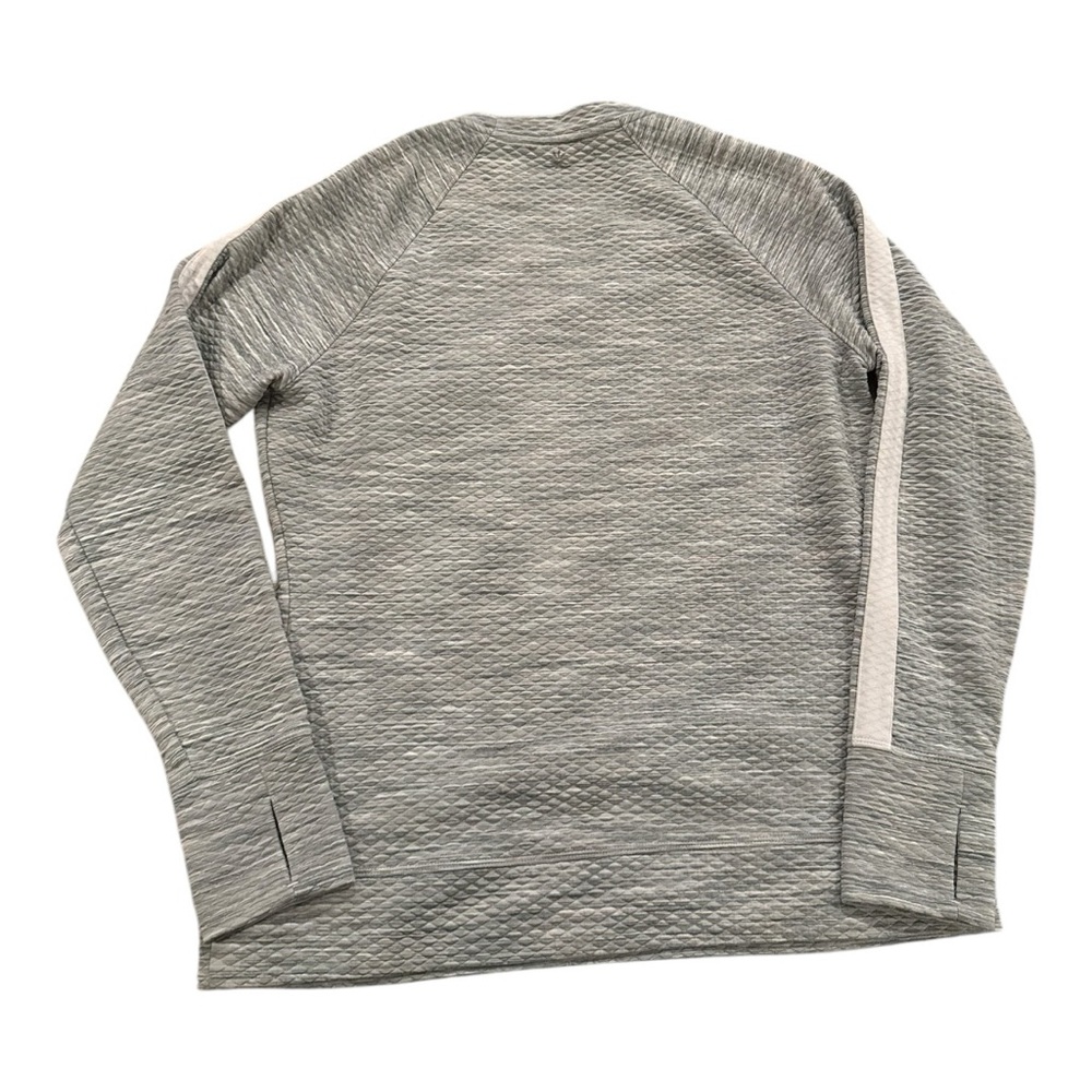Athleta Women’s Snowscape Crew Gray and White Long Sleeve Top Size Lg - Picture 7 of 12